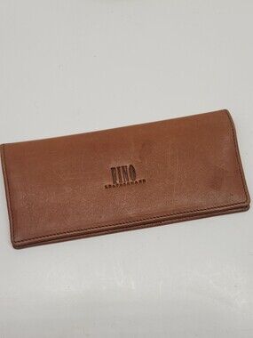 Leather Long Wallet - Tan